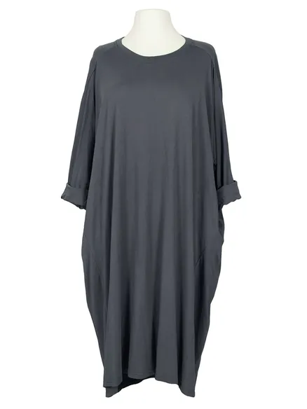 Kleid Baumwolle in grau von Wendy