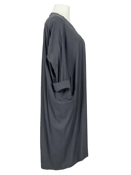 Kleid Baumwolle in grau von Wendy