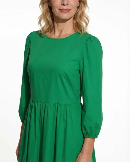 Kleid Baumwolle in gr�n von Made in Italy