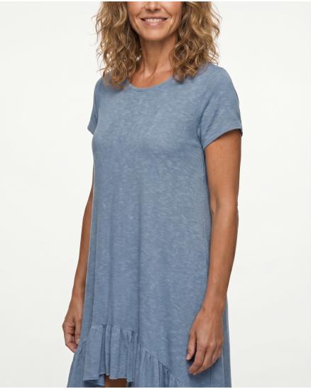 Kleid Baumwolle in hellblau von Esvivid