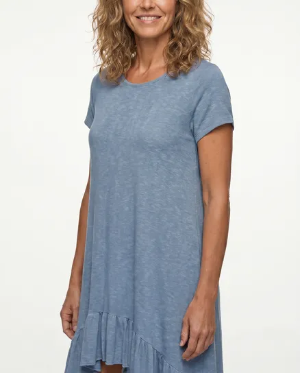 Kleid Baumwolle in hellblau von Esvivid