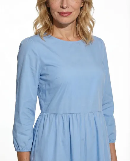 Kleid Baumwolle in hellblau von Made in Italy