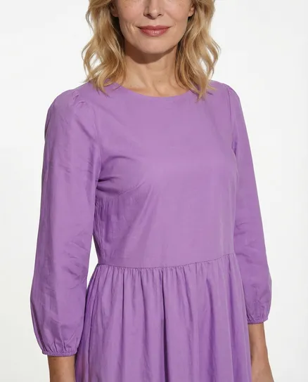 Kleid Baumwolle in lila von Made in Italy