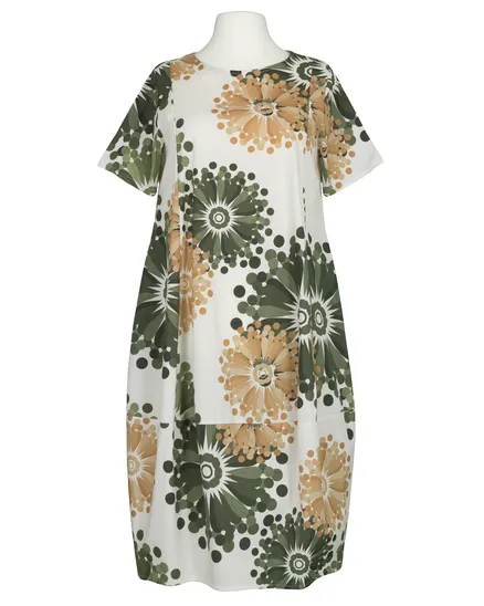 Kleid Baumwolle in oliv von Made in Italy