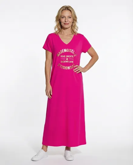 Kleid Baumwolle in pink von Made in Italy