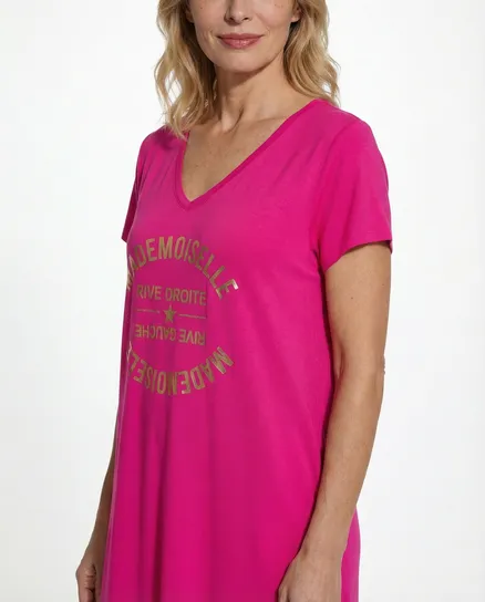 Kleid Baumwolle in pink von Made in Italy