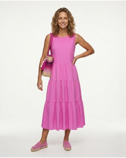 Kleid Baumwolle in pink von Wendy