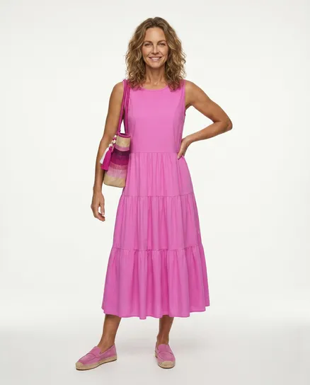 Kleid Baumwolle in pink von Wendy
