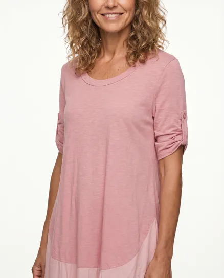 Kleid Baumwolle in rosa von Be One