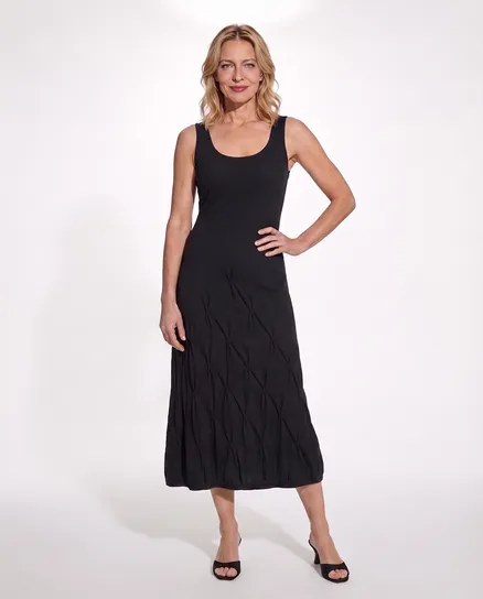 Kleid Baumwolle in schwarz von FASHION