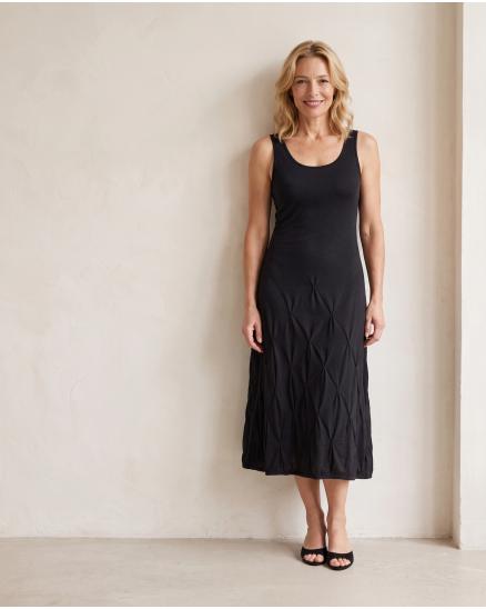 Kleid Baumwolle in schwarz von FASHION