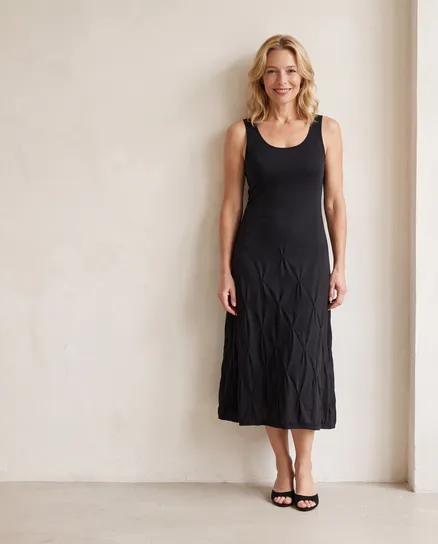 Kleid Baumwolle in schwarz von FASHION