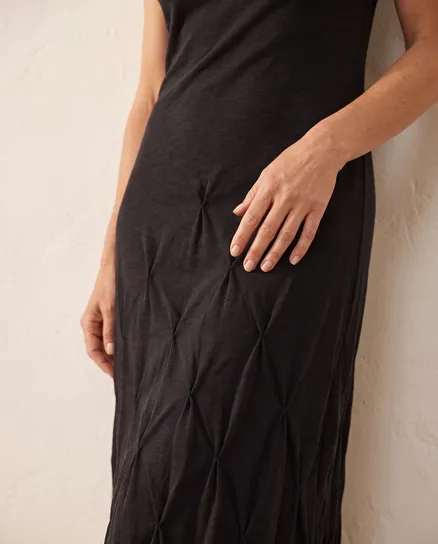 Kleid Baumwolle in schwarz von FASHION