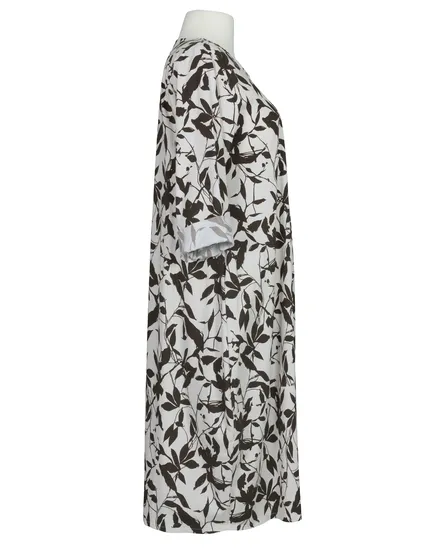 Kleid Baumwolle Floral in braun von Made in Italy