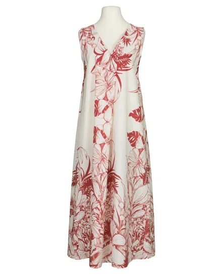 Kleid Baumwolle Floral in rot von Made in Italy