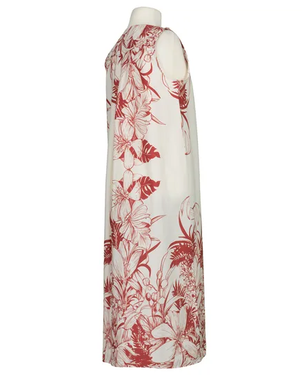 Kleid Baumwolle Floral in rot von Made in Italy