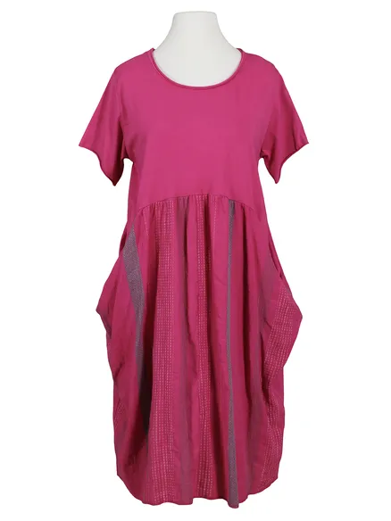 Kleid Baumwolljersey in fuchsia von Spaziodonna