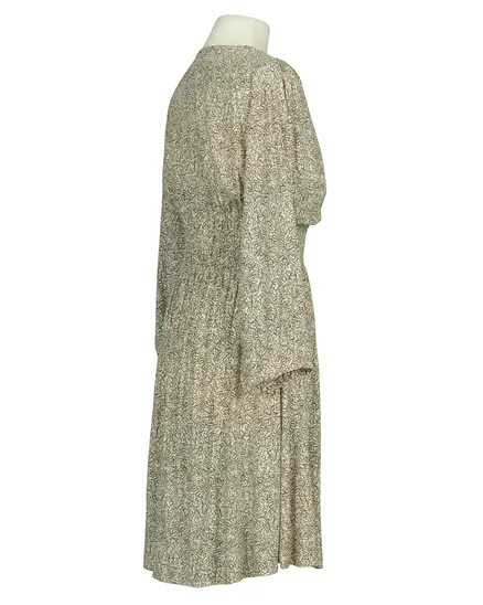 Kleid Blumenmuster in beige von Italia Moda