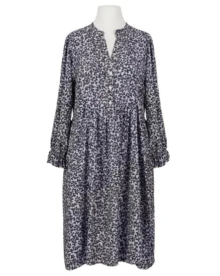 Kleid Blumenmuster in blau von Made in Italy