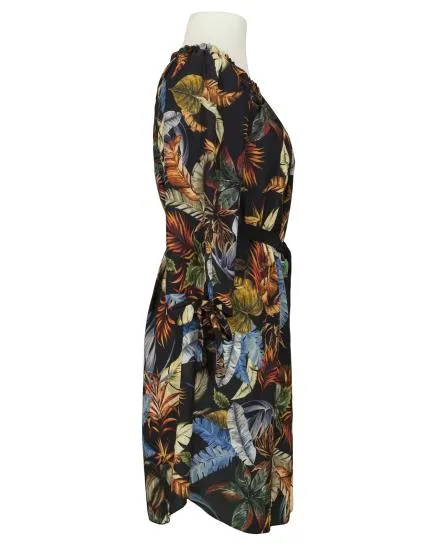 Kleid Chiffon in schwarz von Made in Italy