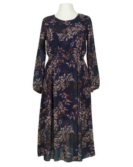 Kleid Cr�pe Chiffon in blau von Made in Italy
