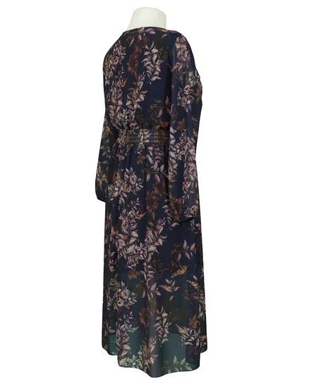 Kleid Cr�pe Chiffon in blau von Made in Italy