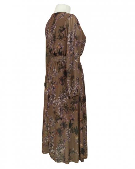 Kleid Cr�pe Chiffon in braun von Made in Italy