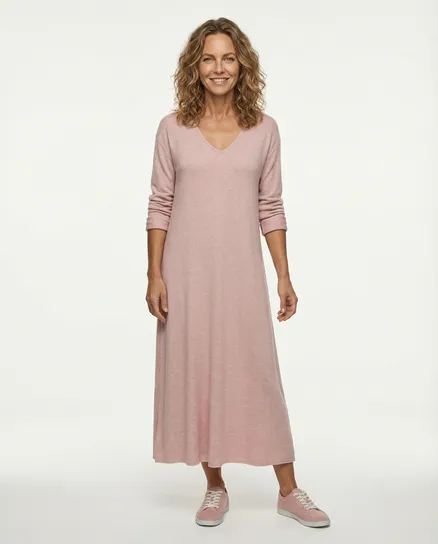 Kleid Feinstrick in rosa von Made in Italy