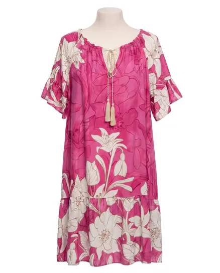 Kleid Floral in pink von Made in Italy