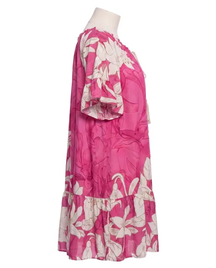 Kleid Floral in pink von Made in Italy