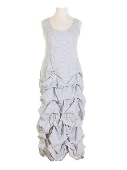 Jerseykleid Raffung in wei� von FASHION