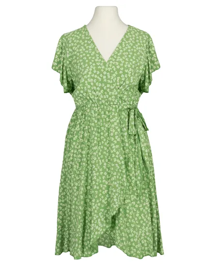 Kleid in Wickeloptik in gr�n von Made in Italy