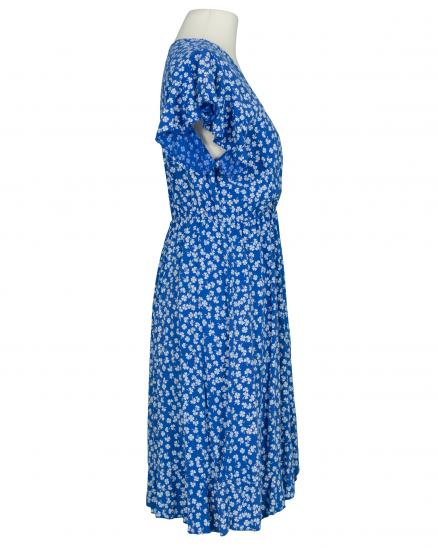 Kleid in Wickeloptik in k�nigsblau von Made in Italy