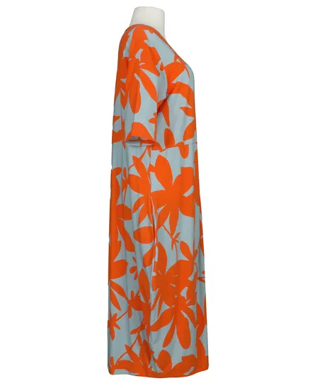 Kleid in Wickeloptik in orange von Vincenzo Allocca