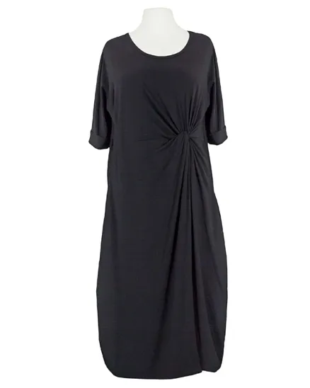 Kleid in Wickeloptik in schwarz von Vincenzo Allocca