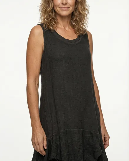 Kleid Lagenlook 2-tlg. in schwarz von Pronto Moda