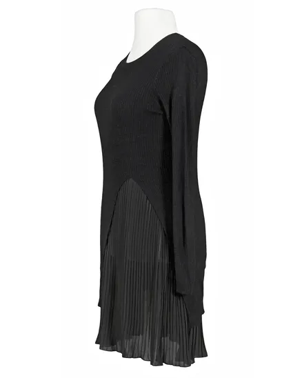Kleid Lagenlook mit Chiffon in schwarz von Made in Italy
