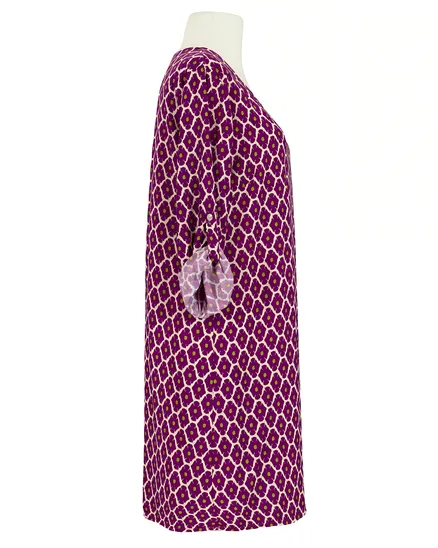Kleid mit Blumen in beere von Made in Italy