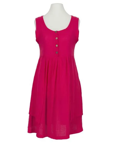 Kleid mit Leinen in fuchsia von Diana