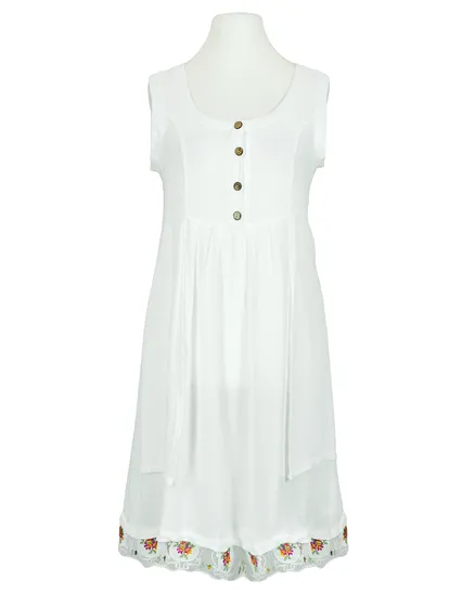 Kleid mit Leinen in milchwei� von Diana