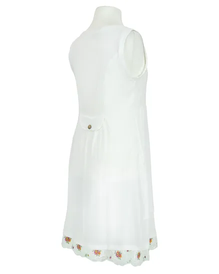 Kleid mit Leinen in milchwei� von Diana