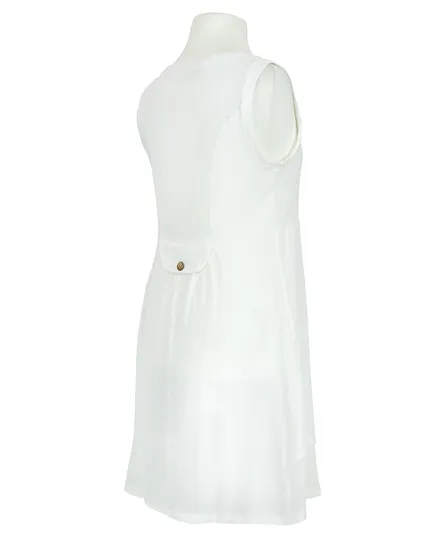 Kleid mit Leinen in milchwei� von Diana