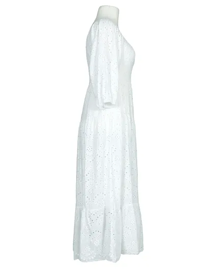 Kleid mit Lochspitze in wei� von H. Trend