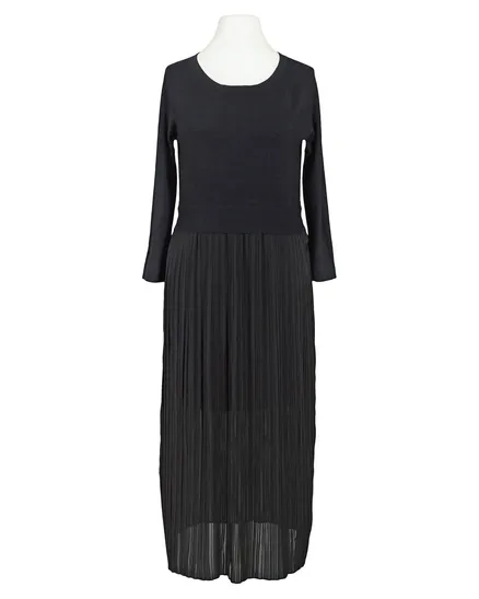 Kleid mit Plissee in schwarz von Made in Italy