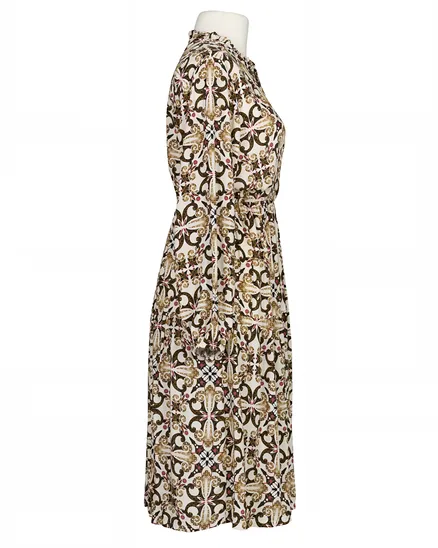 Kleid mit Print in braun von Made in Italy