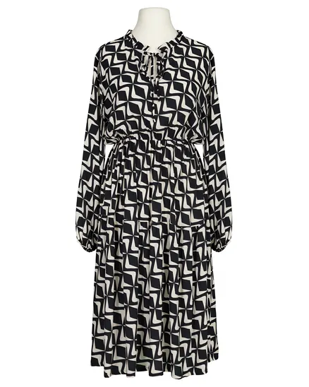 Kleid mit Print in schwarz von Made in Italy