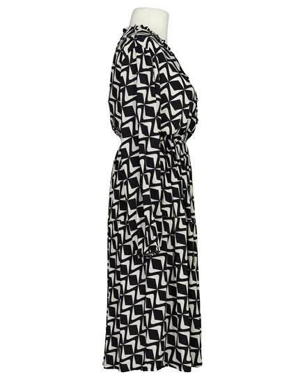 Kleid mit Print in schwarz von Made in Italy
