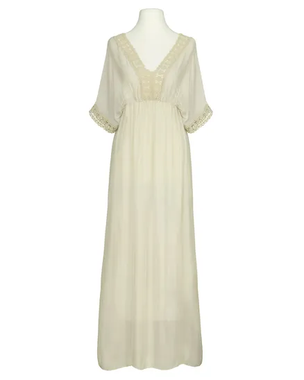 Kleid mit Seide in beige von H. Trend