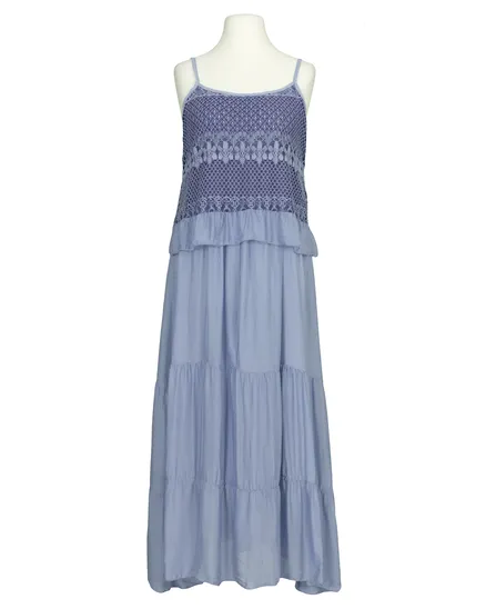 Kleid mit Seide in blau von H. Trend