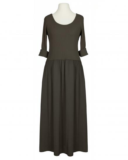 Kleid mit Seide in dunkelbraun von Selected Touch